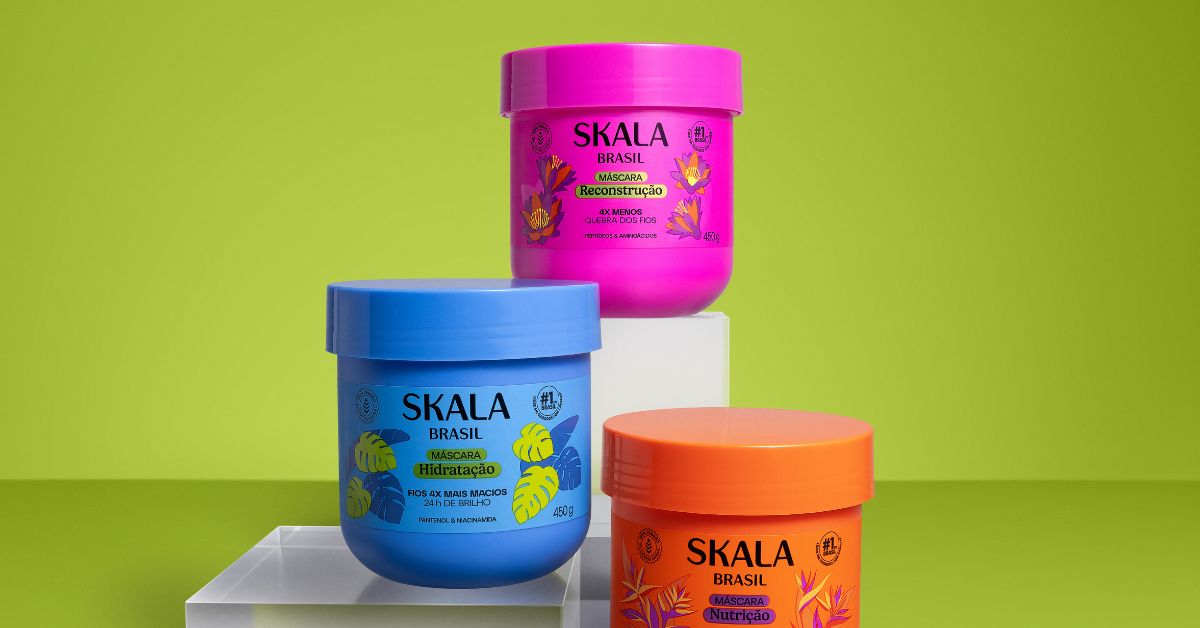 Skala Cosméticos lança nova linha de máscaras capilares e hidratantes